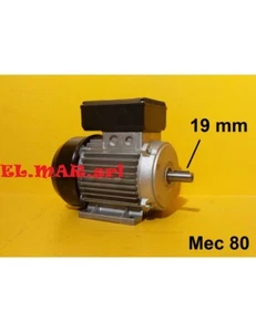 1,5 HP 1,1 KW Mec 80 2800 Giri Motore Elettrico Monofase 2 Poli - Foto 1 di 10