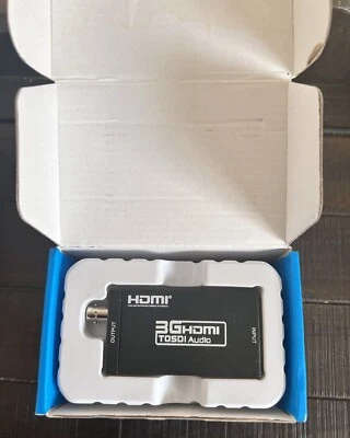 HDMI to 3G SDI Converter 1080P 60Hz Video Audio Transmitter Camera LCD Adapter - Image 1 of 4