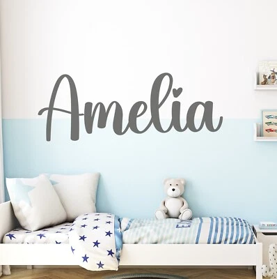 Custom Personalised Name Wall Sticker | Decal Wording Lettering Boys Girls - Image 1 of 4