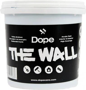 Dope 'The Wall' Emulsion Paint (Black) Opaque Acrylic 1-2.5 Litre Indoor/Outdoor - Picture 1 of 1