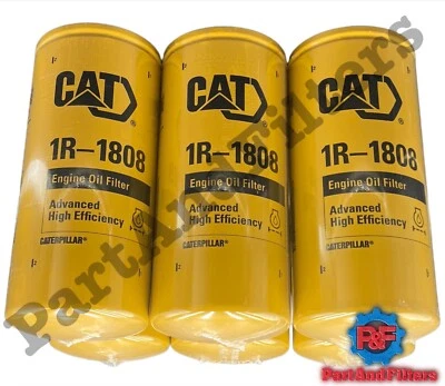 1R1808 Caterpillar Oil Filter  CAT 1R-1808 Replace 275-2604 (Pack of 6) - Image 1 of 2