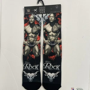 Calze THE ROCK ODD SOX Wrestling Novelty Crew taglia 6-13 WWE Allstars poli/cotone - Foto 1 di 5