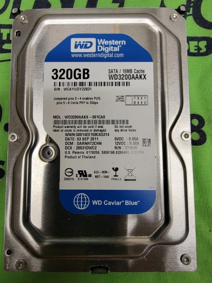 Western Digital Caviar Blue 320GB 3.5" SATA III Hard Drive HDD WD3200AAKX - Image 1 of 1