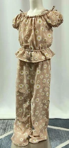 Sweet Stories 2 piece Girls Top & Bottom Lounge Set 7/8 - Picture 1 of 4