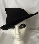 Chapeau noir sorcière Elope style beauxbatons inspiré à la main feutré sorcier cosplay