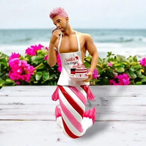 Dezember Diamanten Santa's Taster Merman große Tischplatte Display Statue 19 Zoll - Bild 1 von 1