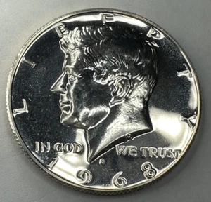 1968-S *40% Silver* Kennedy Half Dollar Proof 50cent Piece Coin from Proof Set - Picture 1 of 6