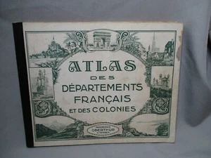 DV8796 ATLAS DES DEPARTEMENTS FRANCAIS ET DES COLONIES IMPR. OBERTHUR ETAT MOYEN - Imagen 1 de 7