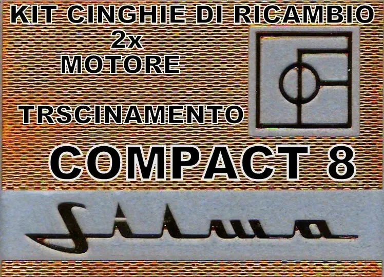 KIT 2 CINGHIE DI RICAMBIO x PROIETTORE SILMA COMPACT 8 mm. - Immagine 1 di 1