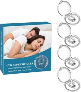 NOSE CLIP ANTI SNORING DEVICE SILICONE MAGNETIC COMFORTABLE NASAL NEW - Picture 1 of 1