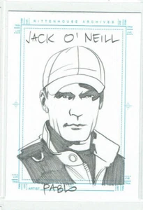 Stargate SG-1 Season 5 SketchaFEX Sketch Card Pablo Raimondi Jack O'Neill - Picture 1 of 1