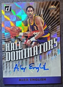 Alex English 2019 Donruss Hall Dominators Autograph Insert, #HD-AEG, 01/99 - Picture 1 of 3