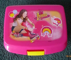 Soy Luna Brotdose Brotbox pink - Soy Luna mit Rollschuhen, Brotdose für Schule - Bild 1 von 3