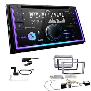 JVC 2-DIN MP3 Autoradio Bluetooth DAB+ für Opel Antara Canbus charcoal - Bild 1 von 6