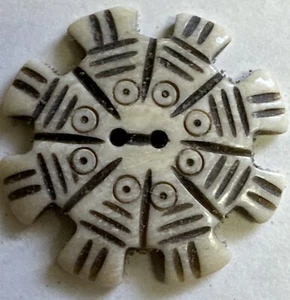 Vintage Bone Buttons 26x4mm 1" hand made as pictured Button Bone Button - Picture 1 of 6