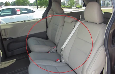 2015-2020 Toyota Sienna OEM Genuine second Row Middle Seat Console Leather - Image 1 of 4