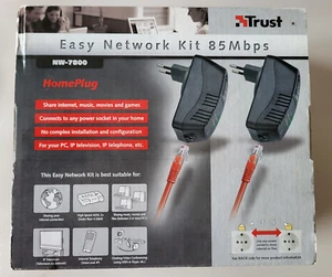 Trust Easy Network Kit Powerline Adapter 85 Mbps NEU OVP - Bild 1 von 5