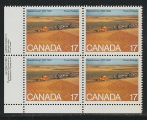 1980 Canada SC# 863 LL - Saskatchewan & Alberta - Plate Block M-NH Lot # 2967c - Picture 1 of 1