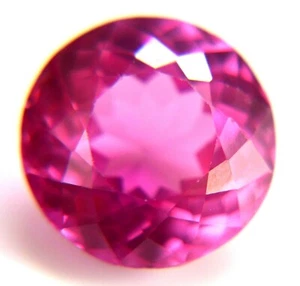 Piedra preciosa suelta de corte redondo rosa brillante de Mozambique de 24,30 quilates con certificación natural - Imagen 1 de 5