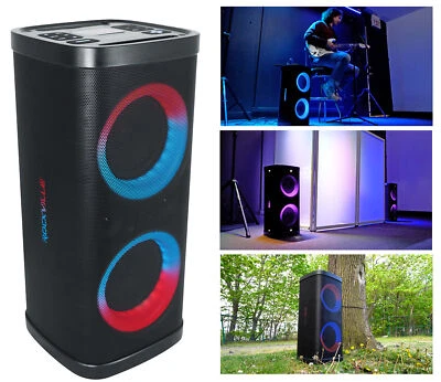 Rockville BASS PARTY 65 V2 1200w Battery Powered LED Bluetooth Speaker Mic Input - Image 1 of 4