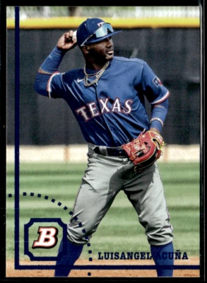 2022 Bowman Heritage - Prospects #BHP-10 Luisangel Acuña Rangers - Image 1 of 2