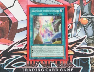 YuGiOh Spell Card Awakening Of The Crystal Ultimates SDCB-EN016 1st Ed Common - Picture 1 of 2