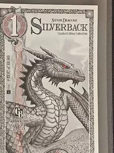 1 Silver Dragon Silverback Limited Edition Note .999 Silver Foil WITH SLEEVE - Picture 1 of 11
