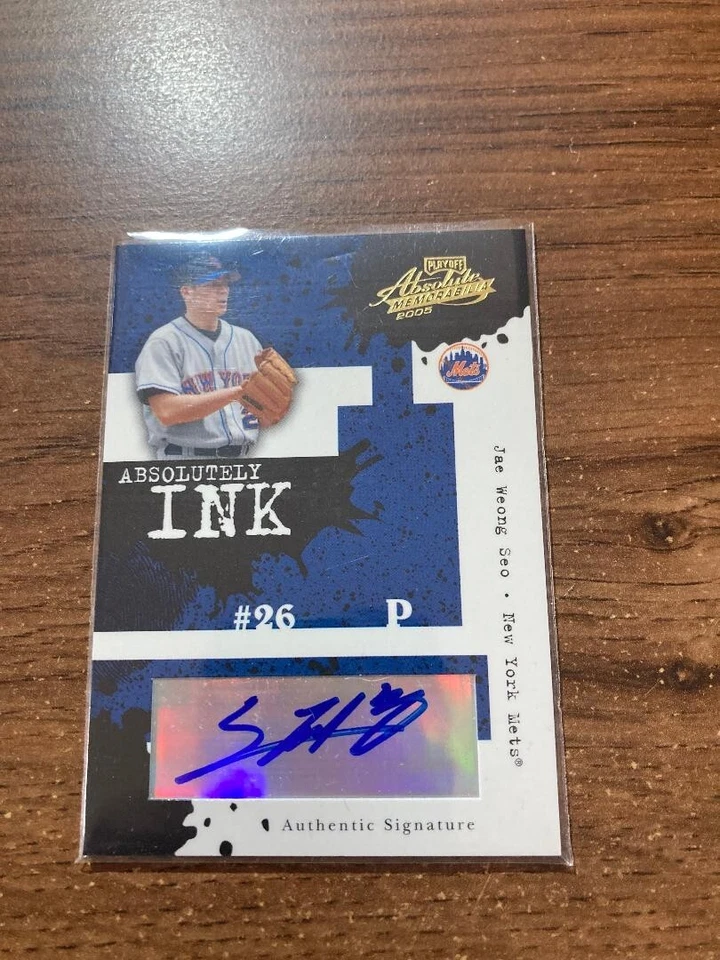 2005 Playoff Absolute Memorabilia Absolutely Ink Jae Weong Seo Autograph (28/100 - Image 1 of 1