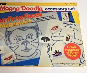 Juego de accesorios Tyco Magna Doodle Funtime Faces arte magnético vintage NUNCA USADO - Imagen 1 de 10