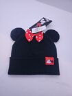 Concept One Disney Minnie Mouse Bow&Ears Beanie Style PullOn Hat Women One Size