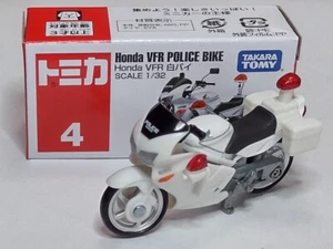 Tomica White Honda VFR Police Bike Motorcycle Common Series No 4 Vietnam NM 1/32 - Picture 1 of 2