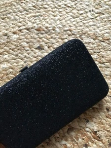 Mini Clutch h&m schwarz glitzer strass - Bild 1 von 7