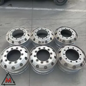 Set 6 cerchi in lega 9Jx22,5 10x335 Alcoa per autocarro usato (96090) - Bild 1 von 7