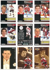 1991-92 Pinnacle FRENCH Washington Capitals Complete Team Set (19)