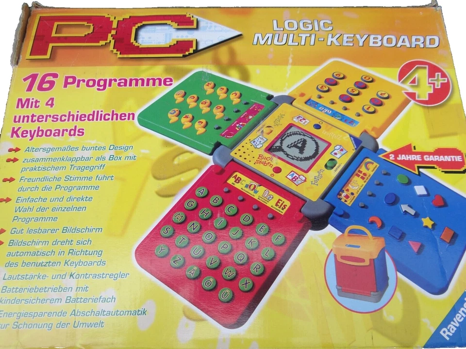 Keyboard PC Spiel Lerncomputer Kinder Lernen Computer 90er Ravensburger NEU - Bild 1 von 4
