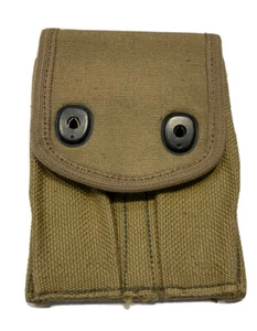Unbenutzt ORIGINAL WWI US ARMEE M-1918 COLT .45 PISTOLE MUNITION MAGAZIN TASCHE LANG 1918 - Bild 1 von 4