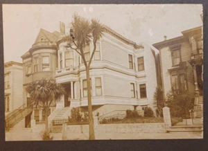 1900's Cabinet Card Victorian Style Home With Palm Trees (California?) RRP834 - Picture 1 of 6