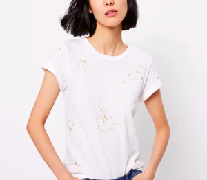 NEW NWT Loft Constellation Tee Size: XS  Color: White - Picture 1 of 1