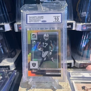 Davante Adams 2022 Panini Donruss Press Proof Gold Mint 10 🔥🔥 - Picture 1 of 2