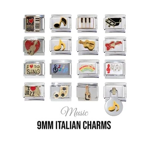Musik 9 mm italienischer Charm - passt 9 mm klassisch italienisch Charm Armbänder - Bild 1 von 3
