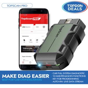 ๐ TOPSCAN PRO OBD2 Bluetooth Wireless Bidirectional Car Diagnostic Scanner Tool - Picture 1 of 22