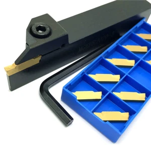 MGEHR2020-2 Drehmaschine Drehwerkzeughalter + Schneideinsatz MGMN200 2mm Hartmetalleinsatz - Bild 1 von 5