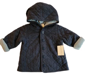 First impressions Winter Coat Infant 3 to 6 Months Quilted Hooded Blue NWT - Picture 1 of 3
