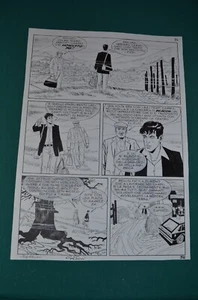 Montanari & Grassani Original Comic Art Tavola Originale # 34 Maxi Dylan Dog #13 - Picture 1 of 1