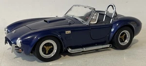 KYOSHO SCALA 1/18 FORD SHELBY COBRA 427 SC BLU MODELLINO AUTO PRESSOFUSO SENZA SCATOLA - Foto 1 di 12