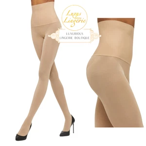Fatal High Waist Tights by Wolford Large Cosmetic Skin High Pantyhose Shape - Picture 1 of 4