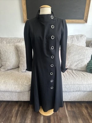 Austin Reed London-Nee York на пуговицах, ложный воротник длинным рукавом платье / пальто 6 - Изображение 1 из 4