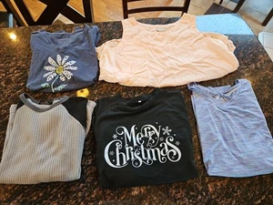 Lot of 5 Womens 2X Blouses, Mixed Brands & Materials - Picture 1 of 11