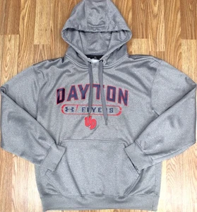 DAYTON FLYERS UNDER ARMOUR STORM HOODIE SWEATSHIRT GRAY Sz SMALL, S - Picture 1 of 5