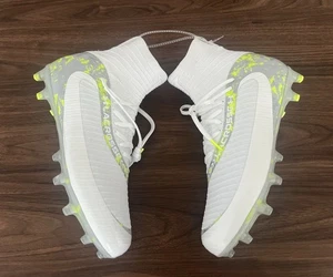 Unisex Size 10.5M/12W White Grey Green Camo UA Highlight Lax Mc Lacrosse Cleats - Picture 1 of 8